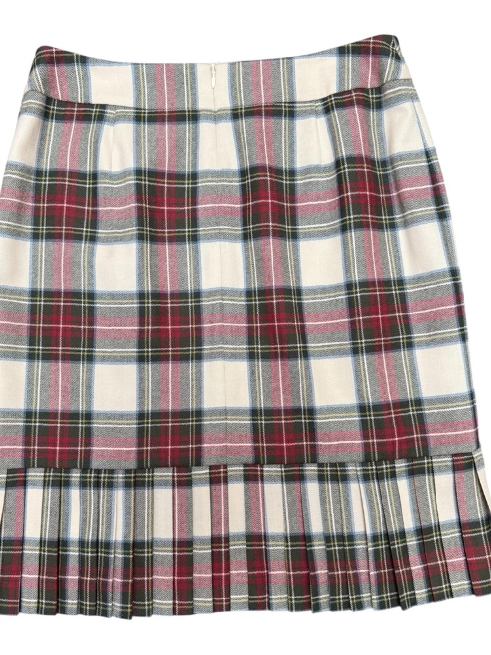 NWT Brooks Brothers Wool Plaid Skirt Size 12 - Picture 2 of 4